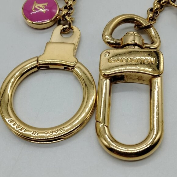 Louis Vuitton Key Ring Gold Pinks 600-060225 - Picture 8 of 10